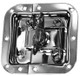 DEEJAY LED TBHMIDDLELATCH - Recessed Industrial Grade Bi-Position Spring Loaded Butterfly Latch with Padlock Tab used in Case Construction