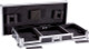 DeeJay LED Coffin for Two Pioneer CDJ-2000 and DJM-2000 Mixers with Low Profile Wheels