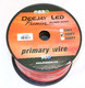 DEEJAY LED TBH4100RED - 100 Feet 4 AWG Car Amplifier Power Cable CCAW RED