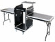 DeeJay LED 11 RU Slant Mixer Rack / 16 RU Vertical Rack System Combo Case with Caster Board, Two Tables, and 17" Laptop Shelf 