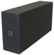 DEEJAY LED CHUCHERA12BLACK - 12-in Twin Empty Speaker Enclosure BLACK for two 12-in Woofers