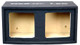 DEEJAY LED 2X10SQUARESEALED - Double Heavy Duty 10-in Square Woofer Empty Car Speaker Box 