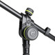 GRAVITY GR-GMS4322HDB - Microphone Stand with Folding Tripod Base and 2-Point Adjustment Telescoping Boom, Heavy Duty