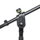 GRAVITY GR-GMS2321B - Microphone Stand with Round Base and 2-point Adjustment  Boom