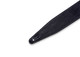 Levy's Leathers MG317DRT-BLK - 2 1/2" Wide Black Garment Leather Guitar Strap