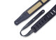 Levy's Leathers MCG26A-BLK_GLD - 2 1/2" Wide Black Chrome-tan Leather Guitar Strap