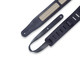 Levy's Leathers MCG26A-BLK_CHA - 2 1/2" Wide Black Chrome-tan Leather Guitar Strap