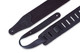 Levy's Leathers M26BL-DBR - 2 1/2" Wide Dark-brn Garment Leather Guitar Strap