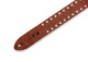 Levy's Leathers M12SPOV-BRN - 2" Wide Brown Veg-tan Leather Guitar Strap