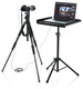 Gator Frameworks GFW-UTL-MEDIATRAY1 - Frameworks Compact Adjustable Media Tray with Tripod Stand