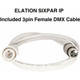 Elation Professional Sixpar 300IP LED Fixture (18 LEDs, Outdoors, White)