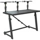 Gravity Stands DJ Desk with Adjustable Loudspeaker and Laptop Trays