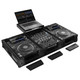 Odyssey 810141 INDUSTRIAL BOARD GLIDE STYLE CASE FITTING MOST 12" DJ MIXERS AND TWO PIONEER CDJ-3000