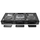 Odyssey FZ10CDJWXDBL BLACK LABEL EXTRA DEEP DJ COFFIN WITH WHEELS FOR A 10" FORMAT DJ MIXER & 2 LARGE FORMAT CD/DIGITAL MEDIA PLAYERS