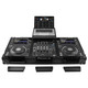Odyssey FZGS12CDJWXD2BL GLIDE STYLE EXTRA DEEP BLACK DJ COFFIN CASE FOR 12" FORMAT DJ MIXER & 2 MEDIA PLAYERS