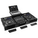 Odyssey FZGS12CDJWXD2BL GLIDE STYLE EXTRA DEEP BLACK DJ COFFIN CASE FOR 12" FORMAT DJ MIXER & 2 MEDIA PLAYERS