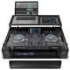 Odyssey FZGSPRIME2BL BLACK LABEL DENON PRIME 2 DJ CONTROLLER GLIDE STYLE CASE WITH 19" 1U BOTTOM RACK