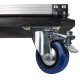 Odyssey FZS08W 8 SPACE - 22" RACKABLE DEPTH SHOCK MOUNT RACK W/WHEELS