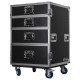 Odyssey Deluxe Four Drawer Workbox Tour Flight Case with Casters and Side Table