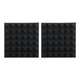 Gator Cases GFW-ACPNL1212PCHA-2PK Pair of 2-Thick Acoustic Foam Pyramid Panels 12x12  Charcoal Color