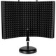 Gator Cases GFW-MICISO1216 Frameworks Portable Desktop 12 x 16 Microphone Isolation Shield with Round Base Stand