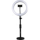 Gator Cases GFW-RINGLIGHTDSKTP 10-Inch LED Desktop Ring Light Stand with Phone Holder and Compact Weighted Base