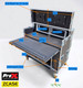ProX XZF-AVPRO 2X12U 2X4U Mobile AV Broadcasting Streaming Recording Studio Workstation Case with 2x 4U Top 2x 12U Bottom