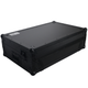 ProX XS-RANEONE WLTBL Fits Rane One Case BLACK on BLACK w/ Sliding Laptop Shelf & Penn-Elcom Wheels, 1U Rack Rails