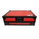 ProX XS-DDJSR2LTRB LED ATA Flight Case for Pioneer DDJ-SR2 DJ Controller with Laptop Shelf and LED - Black Red