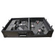 ProX XS-TMC1012WBL Single Turntable & Mixer w/ low profile wheels BLACK on BLACK