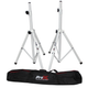 ProX T-SS28P White Pro White Twin Speaker Stand Set w/ Free Carrying Bag All Metal Joint , Never Breaks! (CP / 2 pairs) Net/Net Dealer Cost