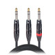 ProX XC-SYS05 5FT 1/4" Stereo to Dual 1/4" Stereo