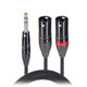 ProX XC-SYXM05 5FT 1/4" Stereo to Dual XLR-M