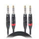 ProX XC-DTRS10 10FT Dual 1/4" to Dual 1/4" TRS Stereo