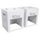 ProX X-BLITZZ-FX COVER X2 2x Metal White Covers for Blitzz FX