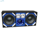 DEEJAY LED TBH10BLUE Loaded Box w/Two Despacito Heavy Duty 10-in Woofers One Horn and w/Two Bullet Tweeters BLUE