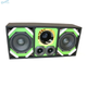DEEJAY LED TBH8GREEN Loaded Box w/Two Despacito Heavy Duty 8-in Woofers One Horn and w/Two Bullet Tweeters GREEN