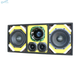 DEEJAY LED TBH8YELLOW Loaded Box w/Two Despacito Heavy Duty 8-in Woofers One Horn and w/Two Bullet Tweeters YELLOW