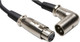 Hosa Technology 3-Pin XLR Female to XLR Angled Male Balanced Interconnect Cable - 5'