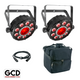 Chauvet DJ FXpar 9 Compact Multi Effect Par Lights Package
