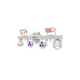 Chauvet DJ GigBar Move 5-in-1 Ultimate Effect Light System in White with GigBAR Lighting Fixtures Case Package