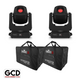 Chauvet DJ Intimidator Spot 360X IP Outdoor-Rated Moving Heads with Soft Carrying Bags Dual Package