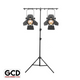 Chauvet DJ EVE TF-20X Black Soft Edge Accent Fresnel Luminaires with T-Bar Tripod Lighting Stand Package