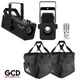 Chauvet DJ Gobo Zoom 2 High-Powered Custom Gobo Projectors with Infrared Remote & Carry Bags Package