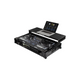Odyssey I-Board Flight Case with Glide Style Laptop Platform and Wheels for Rane Four (All Black, 1 RU)