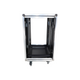ProX 18U 24" Deep Vertical Rack to Rack Shock Mount Case with 2 Sliding Slam Doors & 4" Caster Wheels