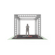 ProX XTP-E10109 Tradeshow Booth 10.10 W X 10.10 L X 9.20 FT H - 2mm Heavy Duty Truss 