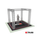 ProX KTP-E1099H Tradeshow Booth 9.42 W X 9.42 L X 9.20 FT H with H Shape Design in center - K SERIES Light Duty