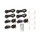 Eliminator Lighting Mega Flat Hex L PAK4 4 LED Par Pak with Wired Digital Communication Network