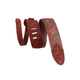Levy's Leather Flowering Vine Strap-Burgundy w/Yel